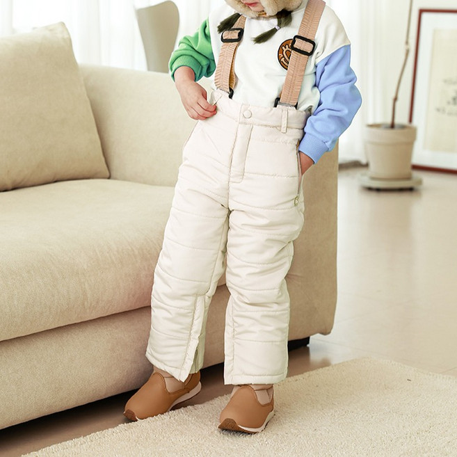 bayb 아동용 배색 이글루 패딩 방한팬츠 스키복 바지