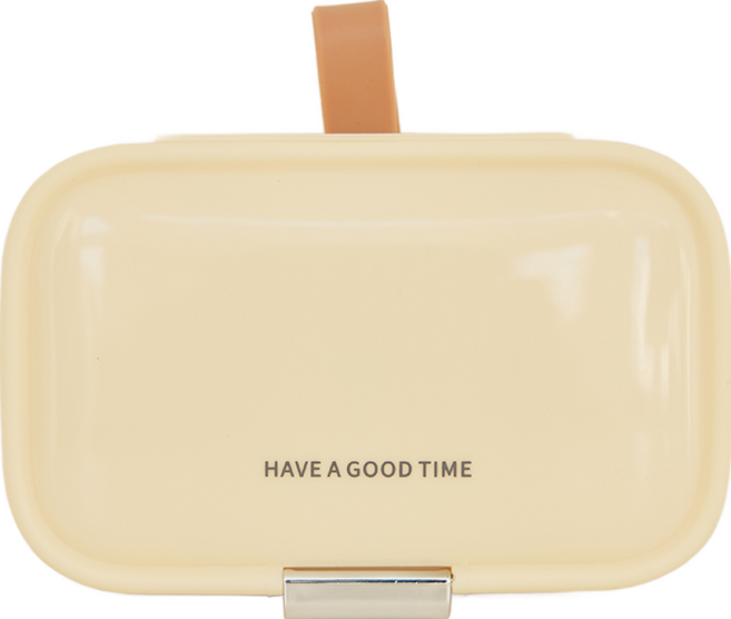 메이크마인 휴대용 프리미엄 요일별 약통 케이스 크림 스몰, 1개