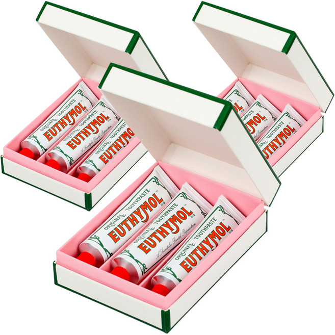 유시몰 오리지널 치약 40g 3개 + 프리미엄 기프트 박스 기획세트, 3세트