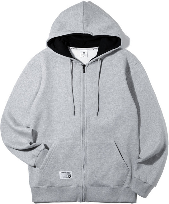 앨빈클로 남녀공용 데일리 무지 기모 후드집업 AZH539