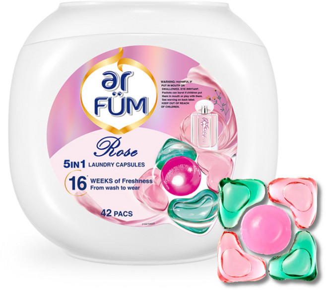 아로퓸 프리미엄 퍼퓸 로즈가든 캡슐세제, 42개입, 1개