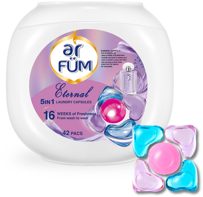 아로퓸 5in1 캡슐세제 퓨어블라썸, 42개입, 1개