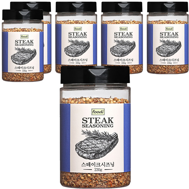 자연앤푸드 스테이크시즈닝, 230g, 6개