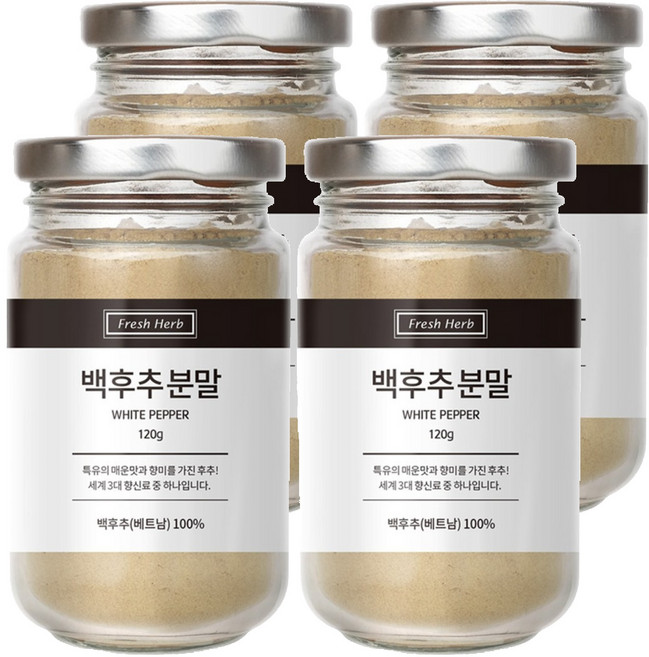 신선약초 백후추 분말, 120g, 4개