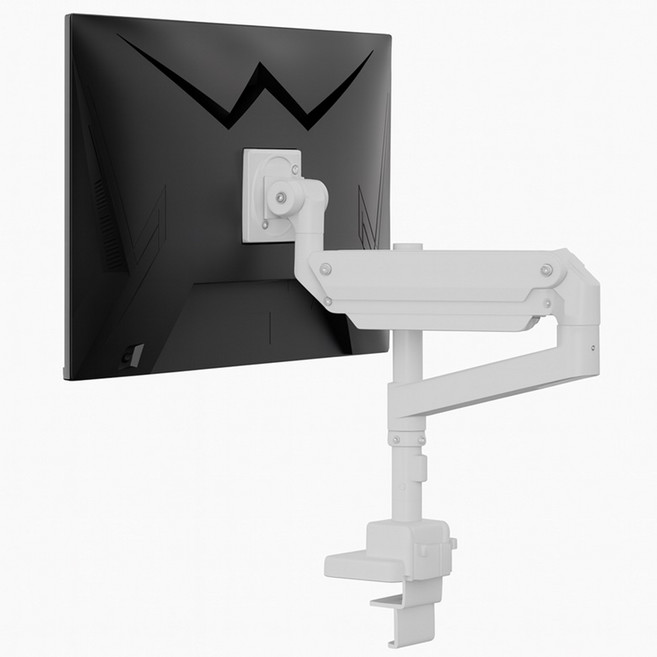 카멜마운트 싱글 폴타입 초 고중량 높이 조절 모니터암 PMA2XPW, 화이트, 1개