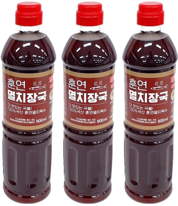 훈연 멸치장국, 3개, 900ml