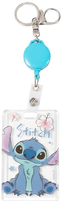 Disney 迪士尼 質感壓克力票卡 BF122B-3, 微笑史迪奇藍, 1個