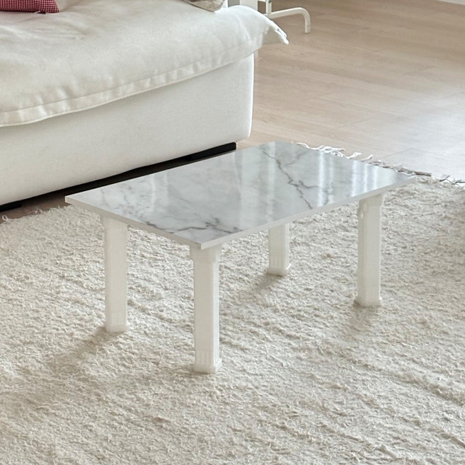 스토리퍼니쳐 국내생산 E0 소프티 베이직 접이식 테이블, 마블