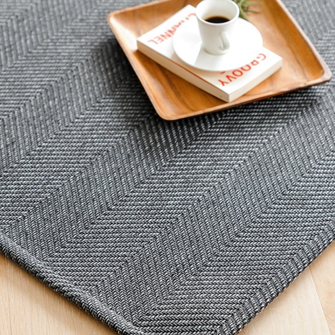 스칸디앤홈 먼지없는 쉐브론 사이잘룩 러그 워셔블 거실 카페트