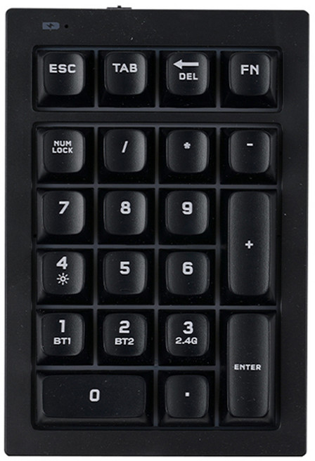 지클릭커 오피스프로 사일런스M 무선 넘버 키패드, Black, NK21, 제조사축