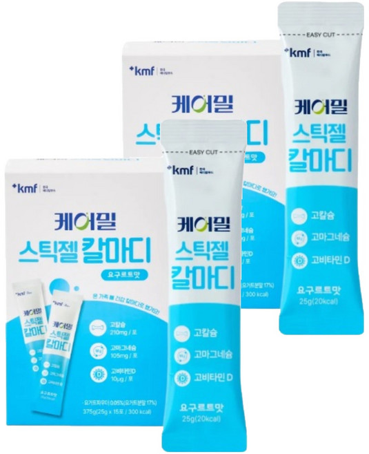 한국메디칼푸드 케어밀 스틱젤 칼마디 요구르트맛, 2개, 25g