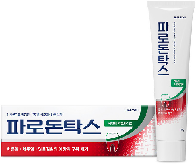 파로돈탁스 데일리 후로라이드 치약, 100g, 1개