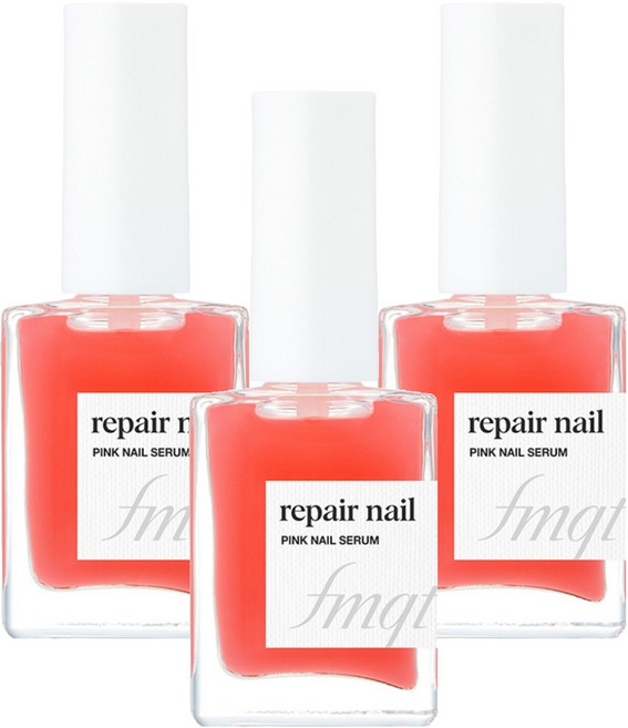 fmgt 리페어 핑크 네일 영양제, 10ml, 3개
