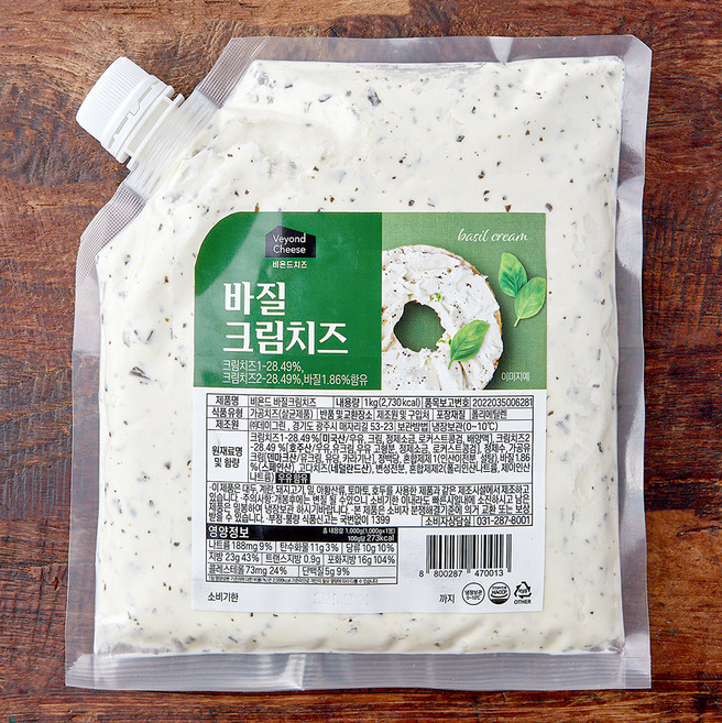비욘드 바질 크림치즈, 1kg, 1개입, 1개