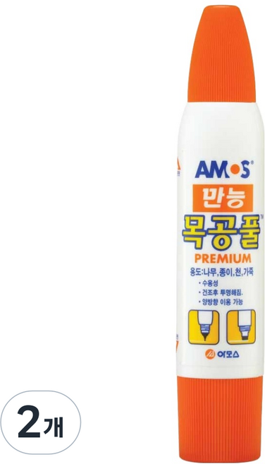 아모스 만능목공풀, 74g, 2개