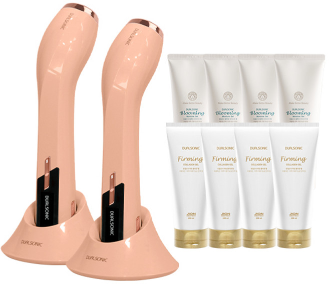 듀얼소닉 맥시멈 본품 2개 (사은품) 블루밍젤 4p+콜라겐젤 4p, JOMT-AH-11A, 스위트 피치