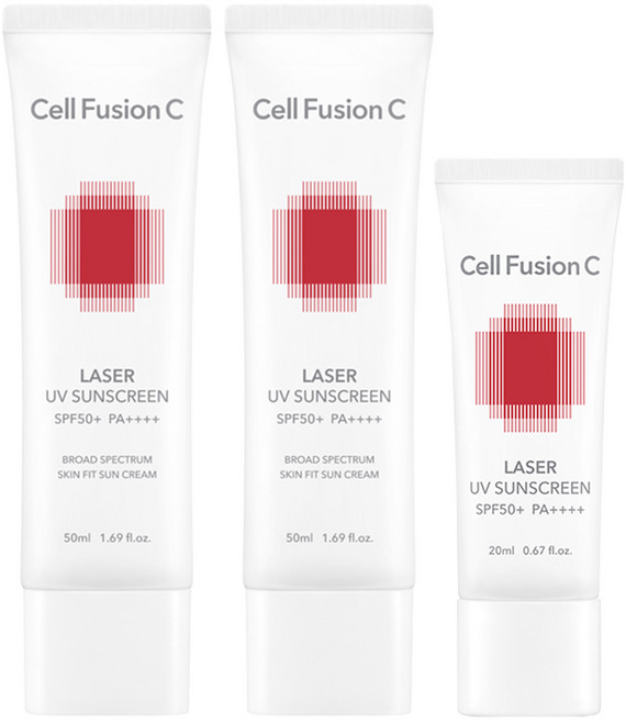 셀퓨전씨 레이저 유브이 썬스크린 SPF50+ PA++++ 50ml x 2p + 20ml, 1개