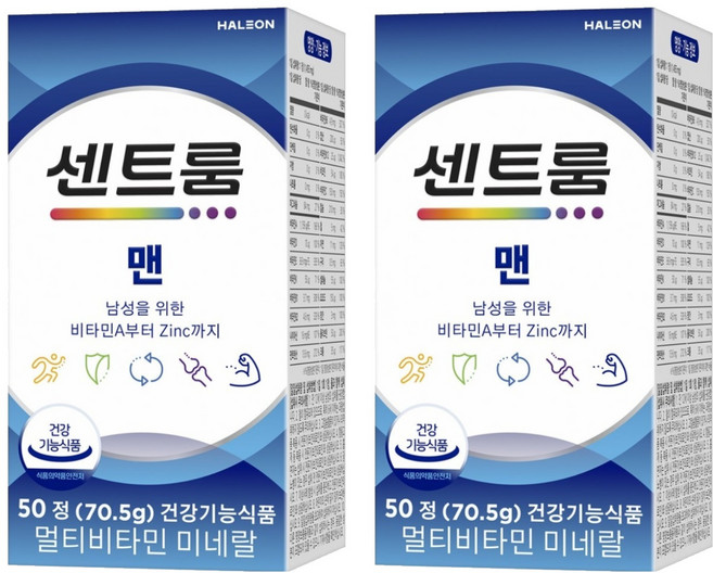 센트룸 맨 멀티비타민 미네랄 1 410mg 70.5g, 50정, 2개