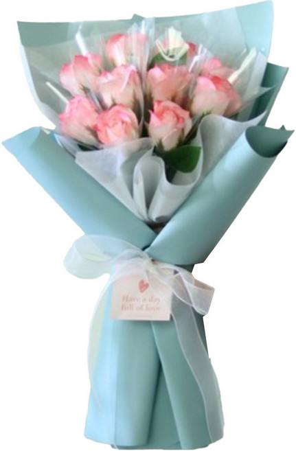 Scent Basket 錢花束 玫瑰香皂花/漸變肥皂花 10朵, 1件, 粉色