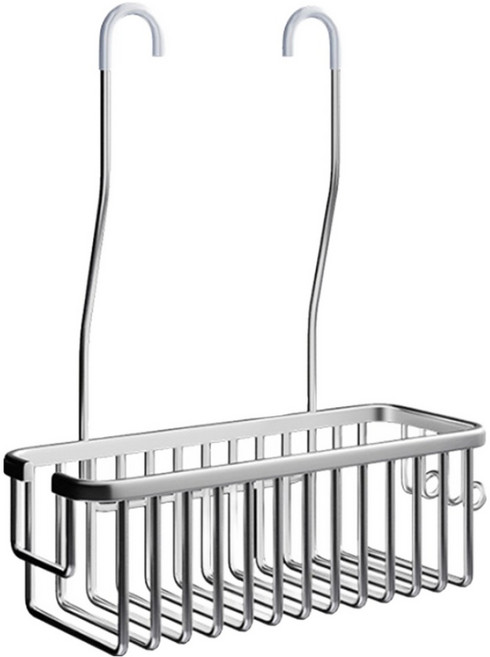 리빙공감 욕실 수전 수납 정리 알루미늄 선반 바구니, 실버, 1개