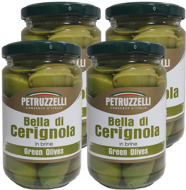 Petruzzelli 青色西西里橄欖, 290g, 4個
