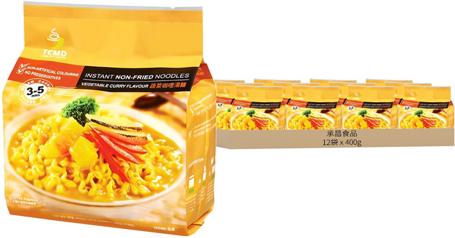承昌食品 蔬菜咖哩湯麵 純素, 48包