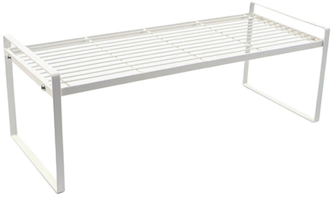 에버하우스 다용도 철제 수납렉 정리선반, 화이트, 1개