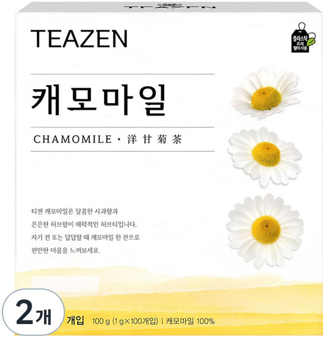 티젠 캐모마일, 1g, 100개입, 2개