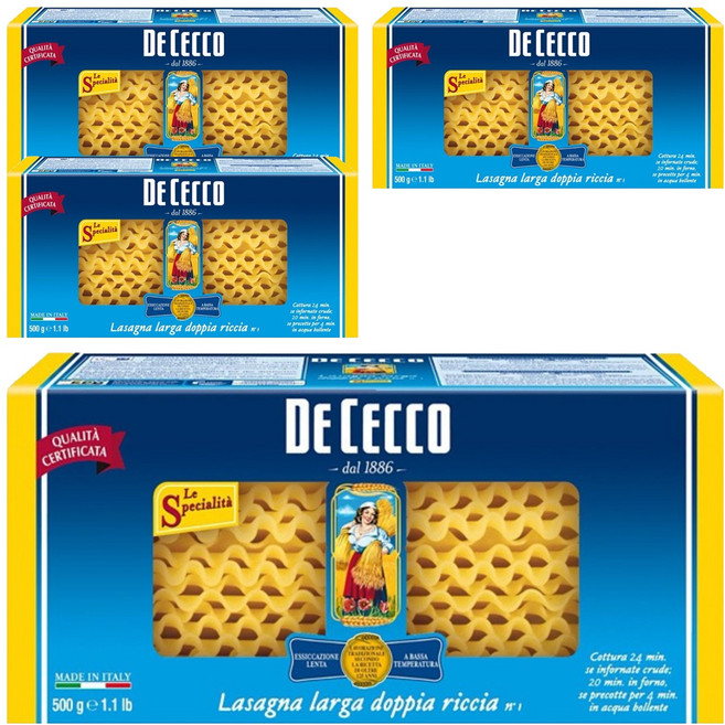 데체코 라자냐, 500g, 4개