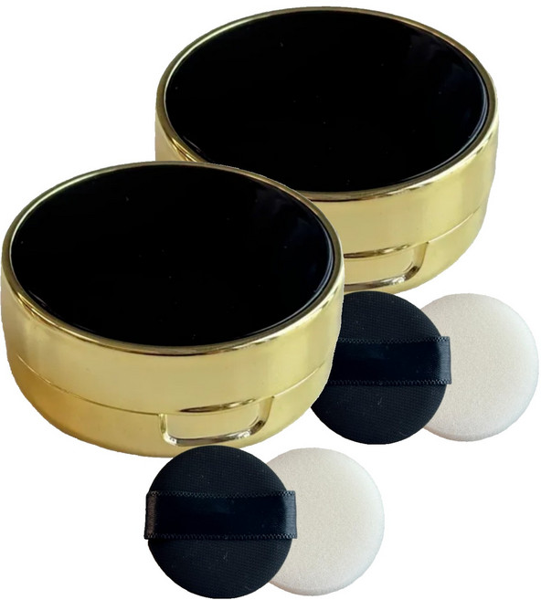 무아누 미니 쿠션 케이스 50 x 22 mm, 2개, 블랙