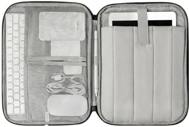 벨리안 휴대용 태블릿 아이패드 파우치, 블랙, 1개