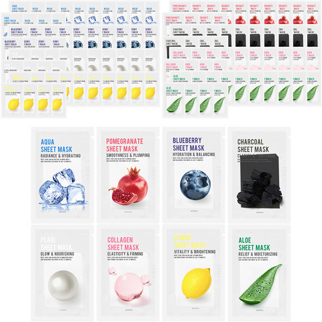 은율 퓨리티 마스크팩 5p x 8종 세트, 1개입, 3개