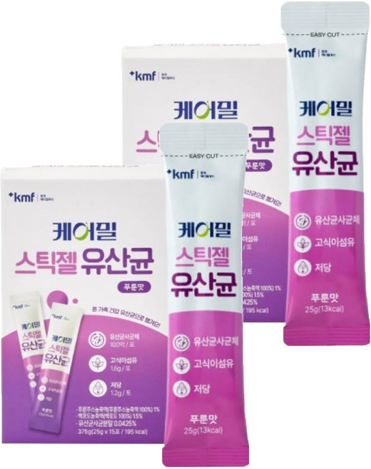 Korea Medical Foods Care Meal 條狀凝膠益生菌 西梅口味, 2個, 25g