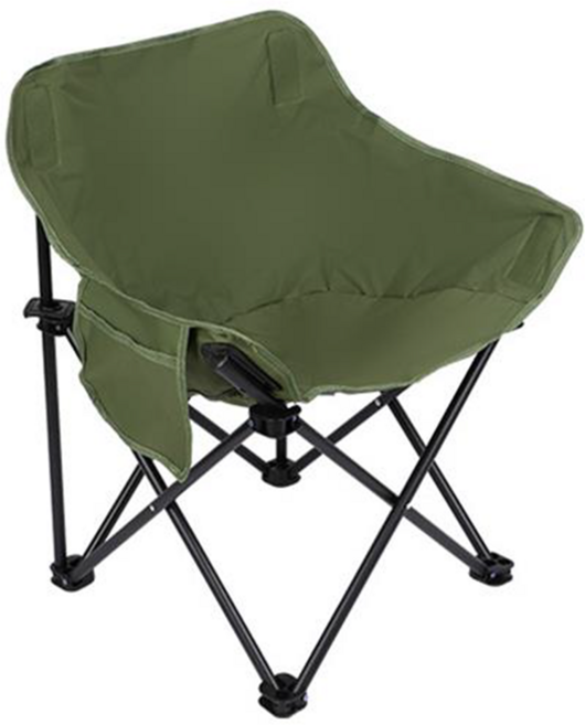 折疊月亮椅 成人款, 軍綠色, 1個