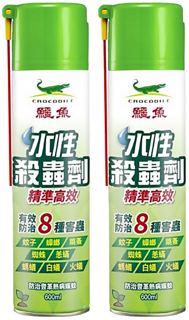 鱷魚 水性蟑螂螞蟻藥, 600ml, 2瓶