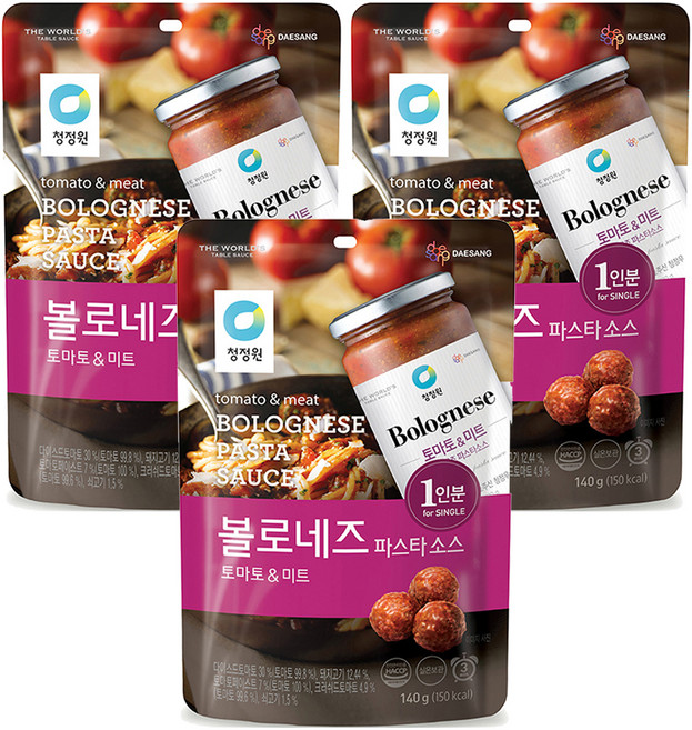 清淨園 波隆那番茄義大利麵肉醬, 140g, 3個
