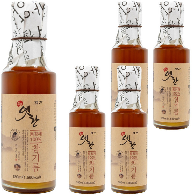 옛간 참기름, 180ml, 5개