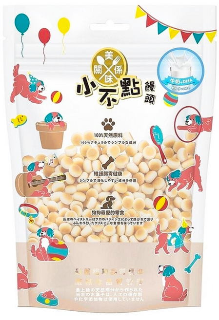 美味關係 小不點饅頭 全齡犬適用, 600g, 1包, 牛奶 + DHA