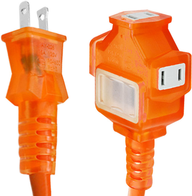 PowerSync 群加 2P 1對3工業用動力延長線 TU3C3300, 30m, 橘色, 1條