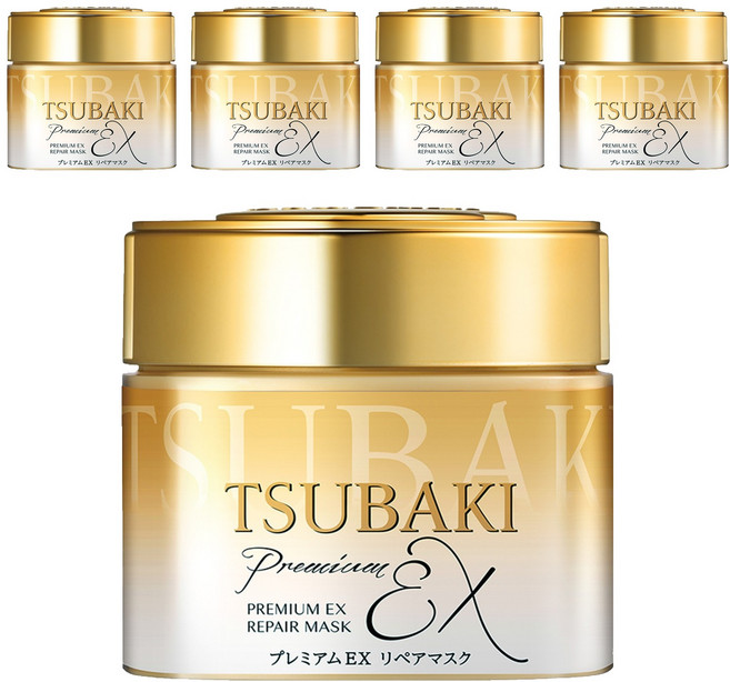 츠바키 프리미엄 EX 리페어 헤어마스크, 180g, 5개