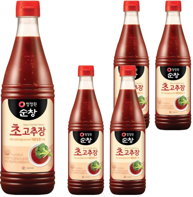 청정원순창 초고추장, 1kg, 5개