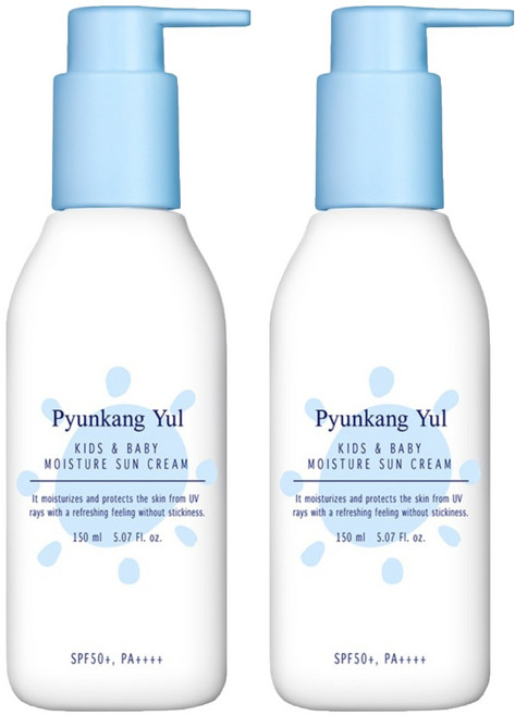 편강율 키즈 앤 베이비 모이스처 선크림 SPF50+ PA++++, 2개, 150ml
