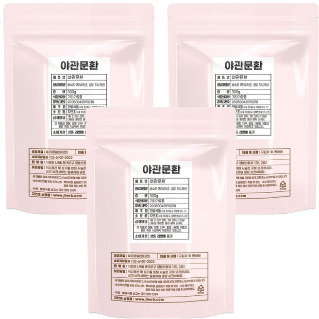 자연초 야관문환, 3개, 300g