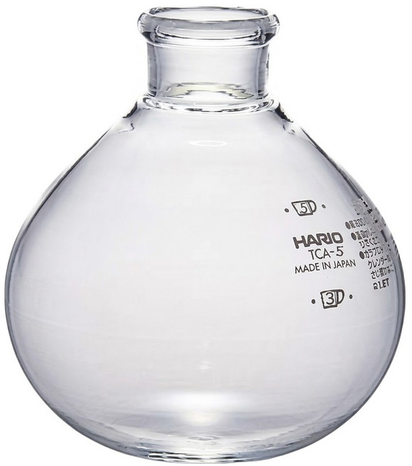HARIO 好璃奧 虹吸壺TCA-5下座 600ml, 透明, 1個