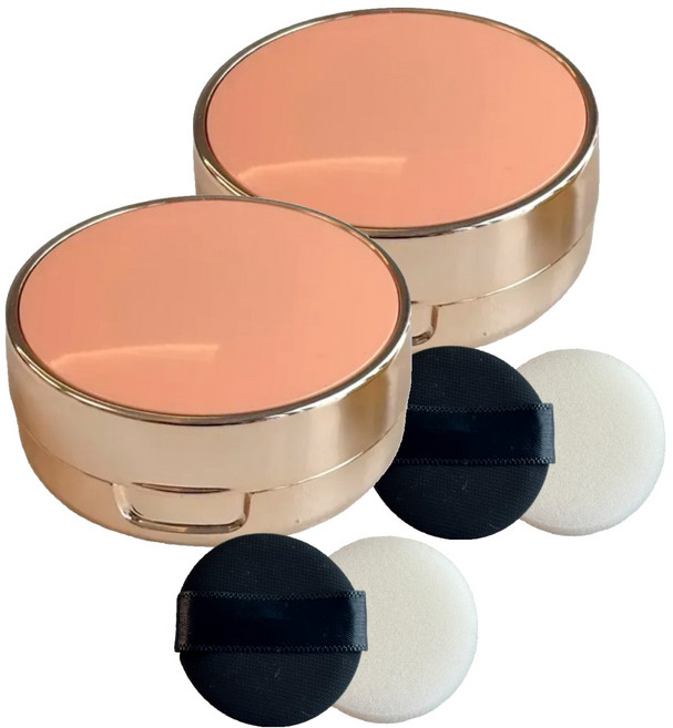 무아누 미니 쿠션 케이스 50 x 22 mm, 2개, 로즈골드