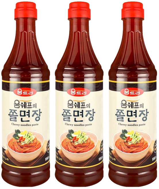 움트리 움쉐프의 쫄면장, 950g, 3개