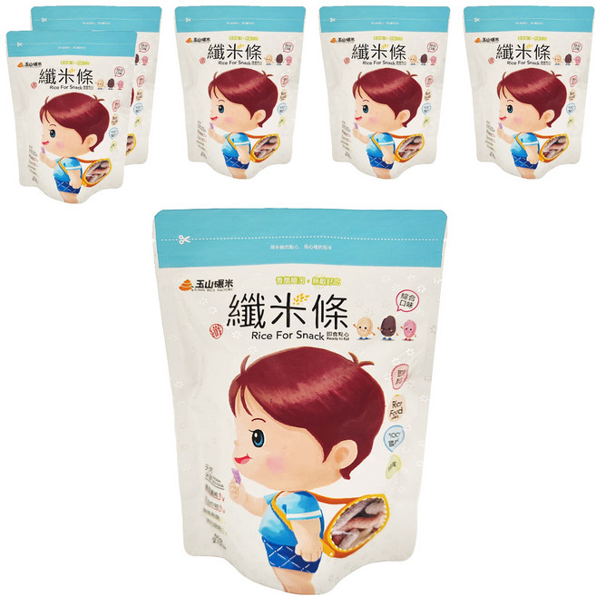 玉山碾米 纖米條, 6包, 60g
