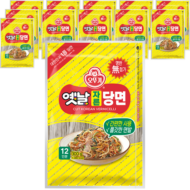 오뚜기옛날 자른당면, 300g, 12개
