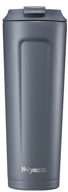 MiyAco 米雅可 品味316不銹鋼真空咖啡隨行杯 680ml, 水泥灰, 1個