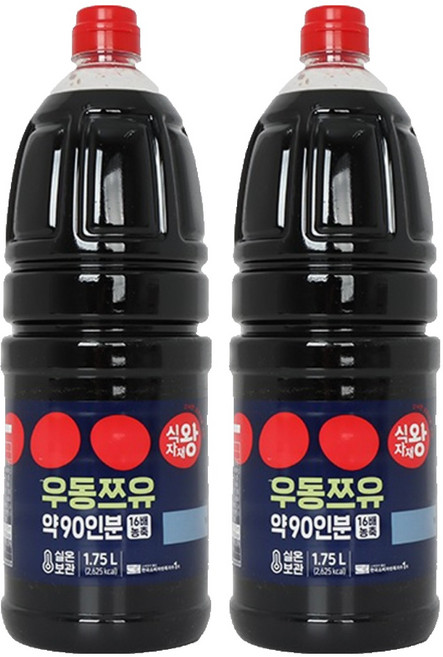 식자재왕 우동쯔유, 1.75L, 2개
